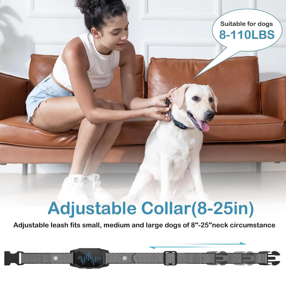 Training Collar For Dogs Dog Shock Training Collar With Remote Waterproof Rechargeable Beep Vibrating Electric Obedience All Size Dogs Shock Resistant Dog Collar